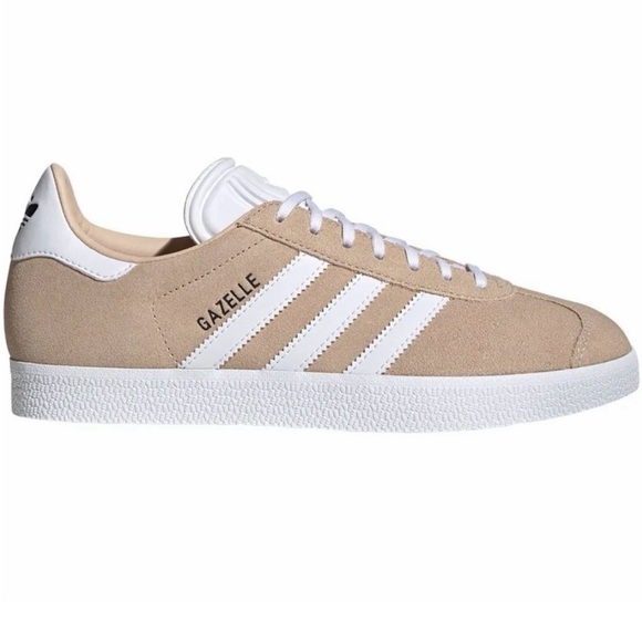 adidas Shoes - Adidas Gazelle Tan and White Sneakers